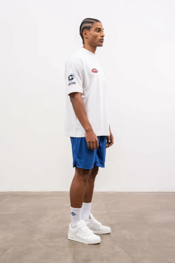 The Couture Club Airtex Panelled Shorts