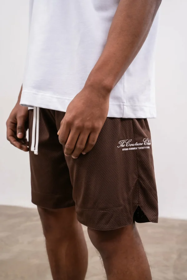The Couture Club Airtex Panelled Shorts