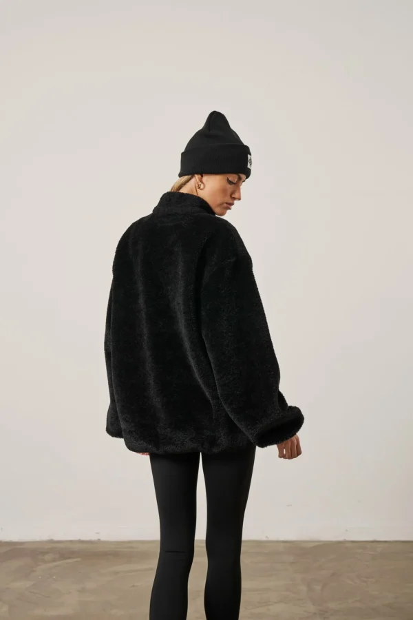 The Couture Club Borg Quarter Zip Funnel Neck Jumper