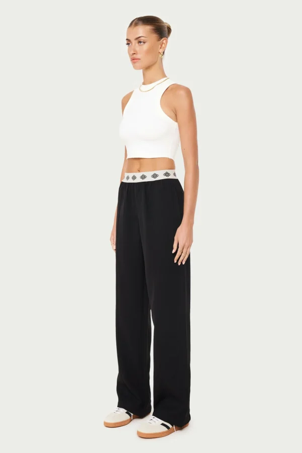 The Couture Club Branded Waistband Tailored Pant