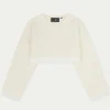 The Couture Club Cable Knitted Cropped Sweater