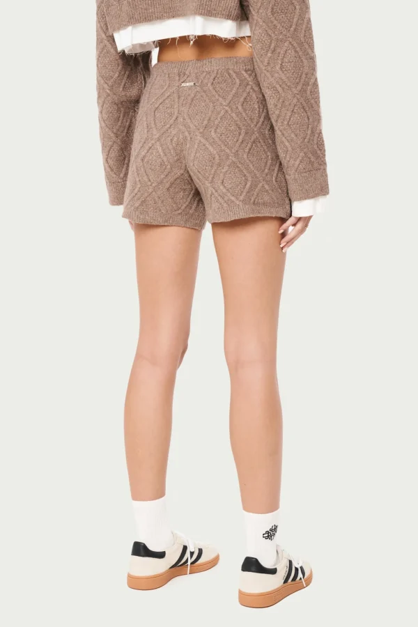 The Couture Club Cable Knitted Shorts