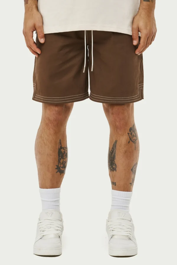 The Couture Club Contrast Stitch Woven Shorts