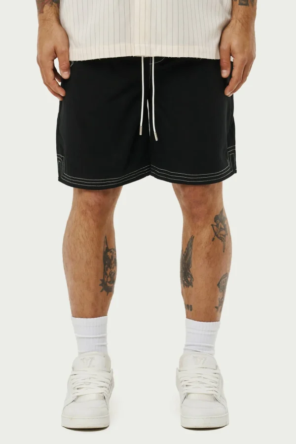 The Couture Club Contrast Stitch Woven Shorts