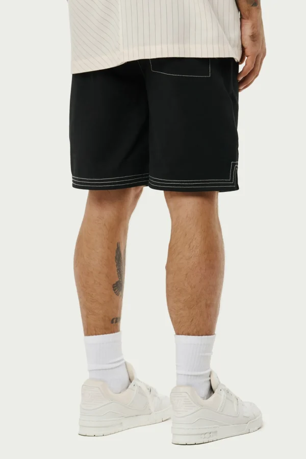The Couture Club Contrast Stitch Woven Shorts
