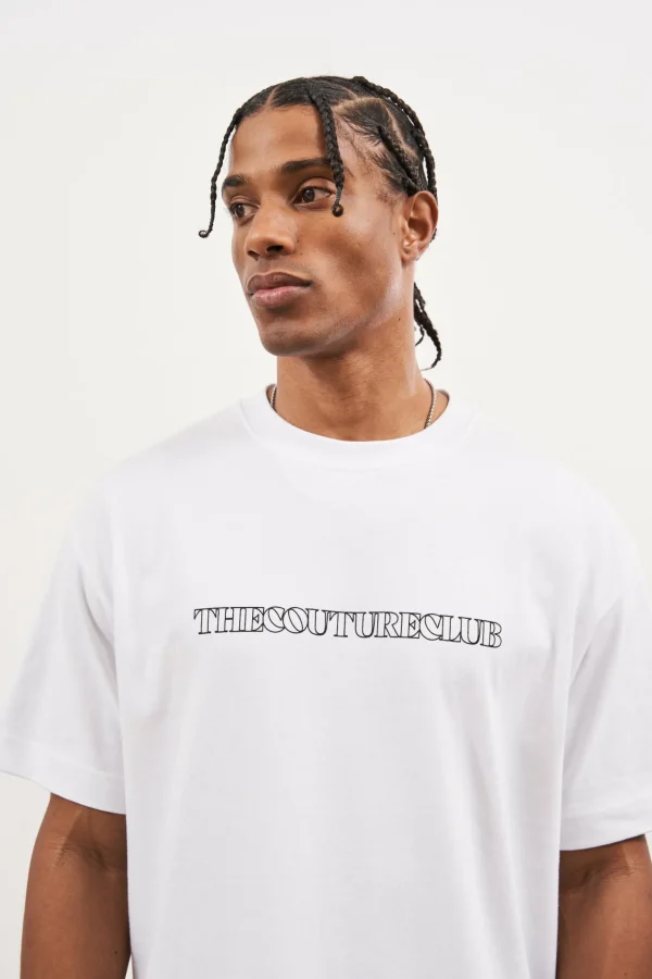 The Couture Club Copyright Outline Print T-Shirt
