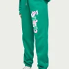 The Couture Club Couture Bubble Oversized Joggers- Green