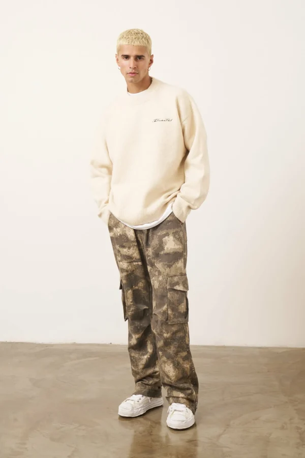 The Couture Club Couture Script Knitted Crew