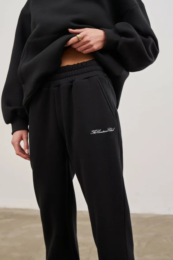 The Couture Club Couture Script Straight Leg Joggers