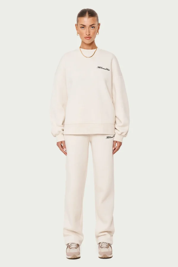 The Couture Club Couture Script Straight Leg Joggers