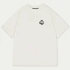 The Couture Club Cracked Print Emblem Relaxed T-Shirt