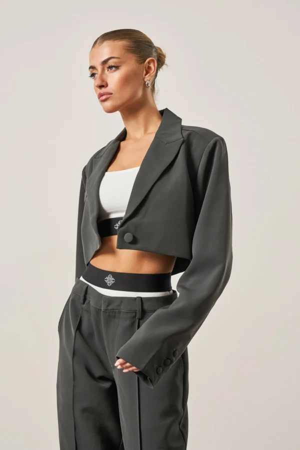 The Couture Club Cropped Tailored Blazer