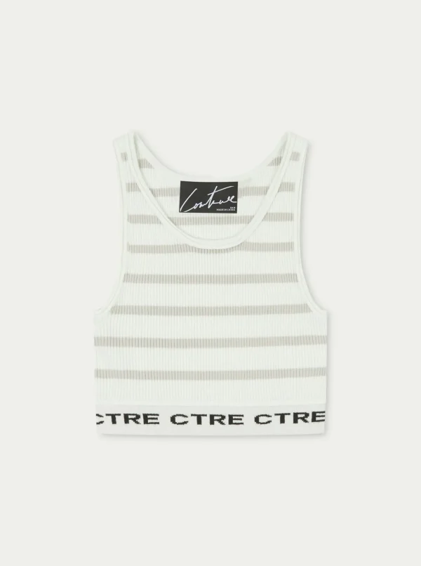 The Couture Club Ctre Knit Crop Top