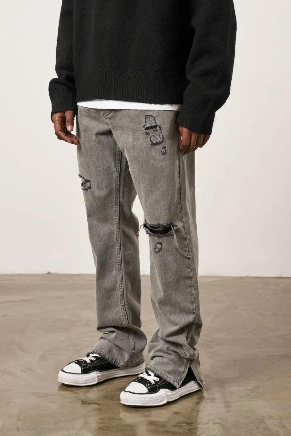 The Couture Club Distressed Straight Leg Jean