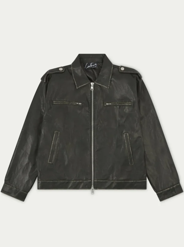 The Couture Club Distressed Vintage Biker Jacket