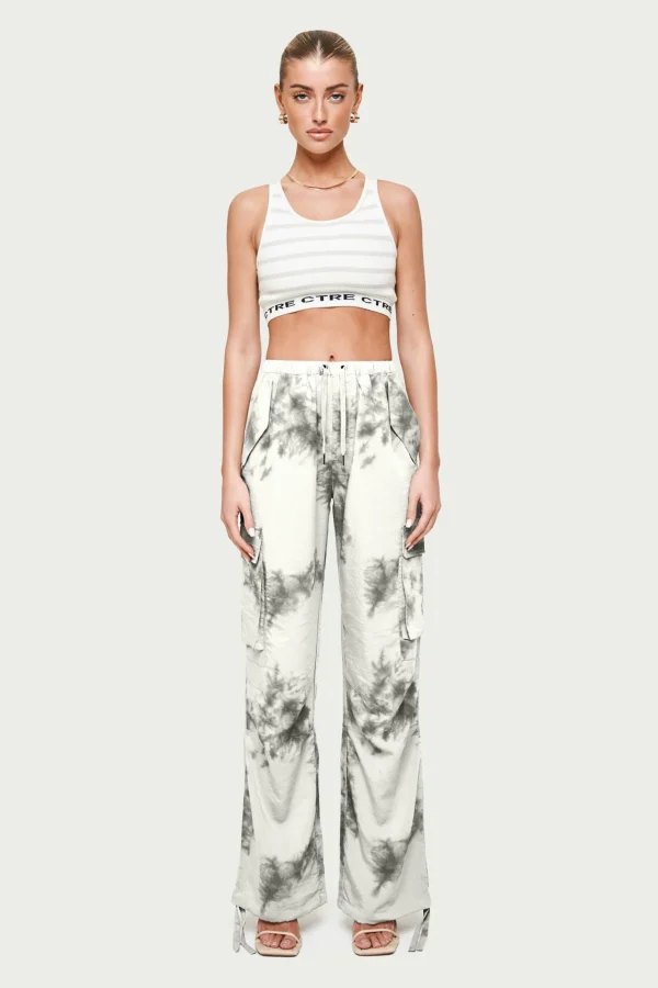 The Couture Club Draped Camo Oversized Cargos