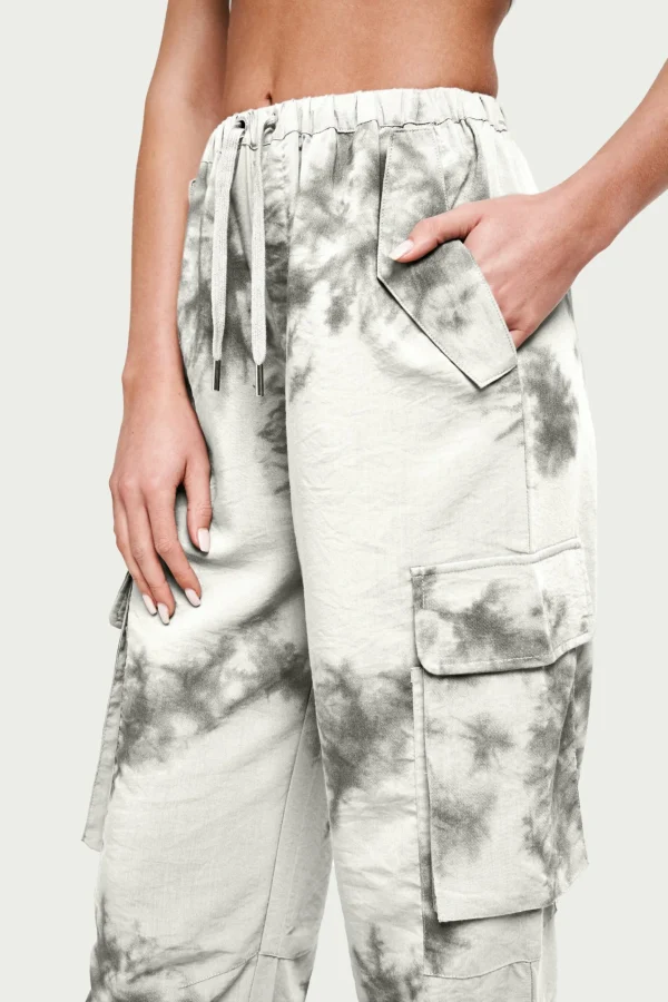 The Couture Club Draped Camo Oversized Cargos