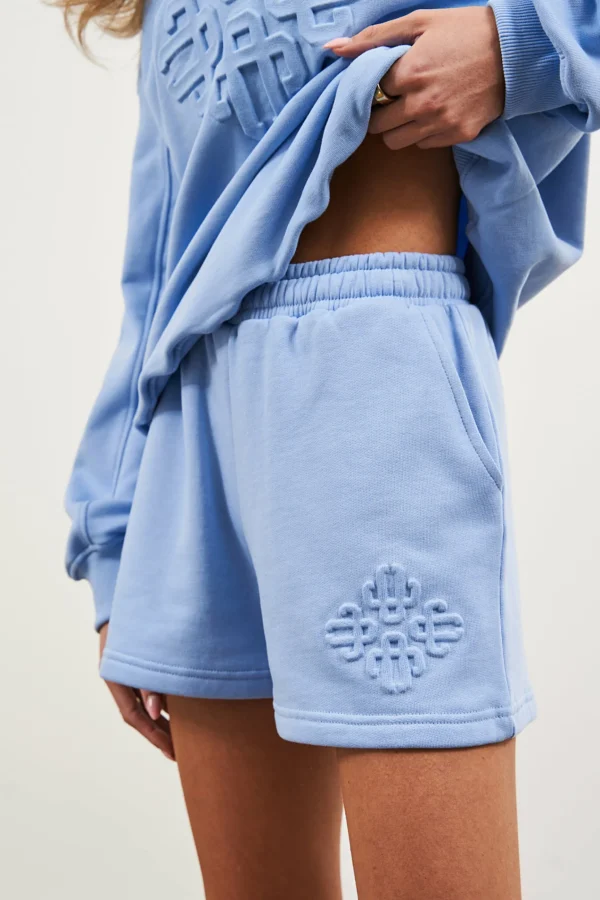 The Couture Club Emblem Embossed Shorts