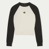 The Couture Club Emblem Fine Knitted Long Sleeve Top