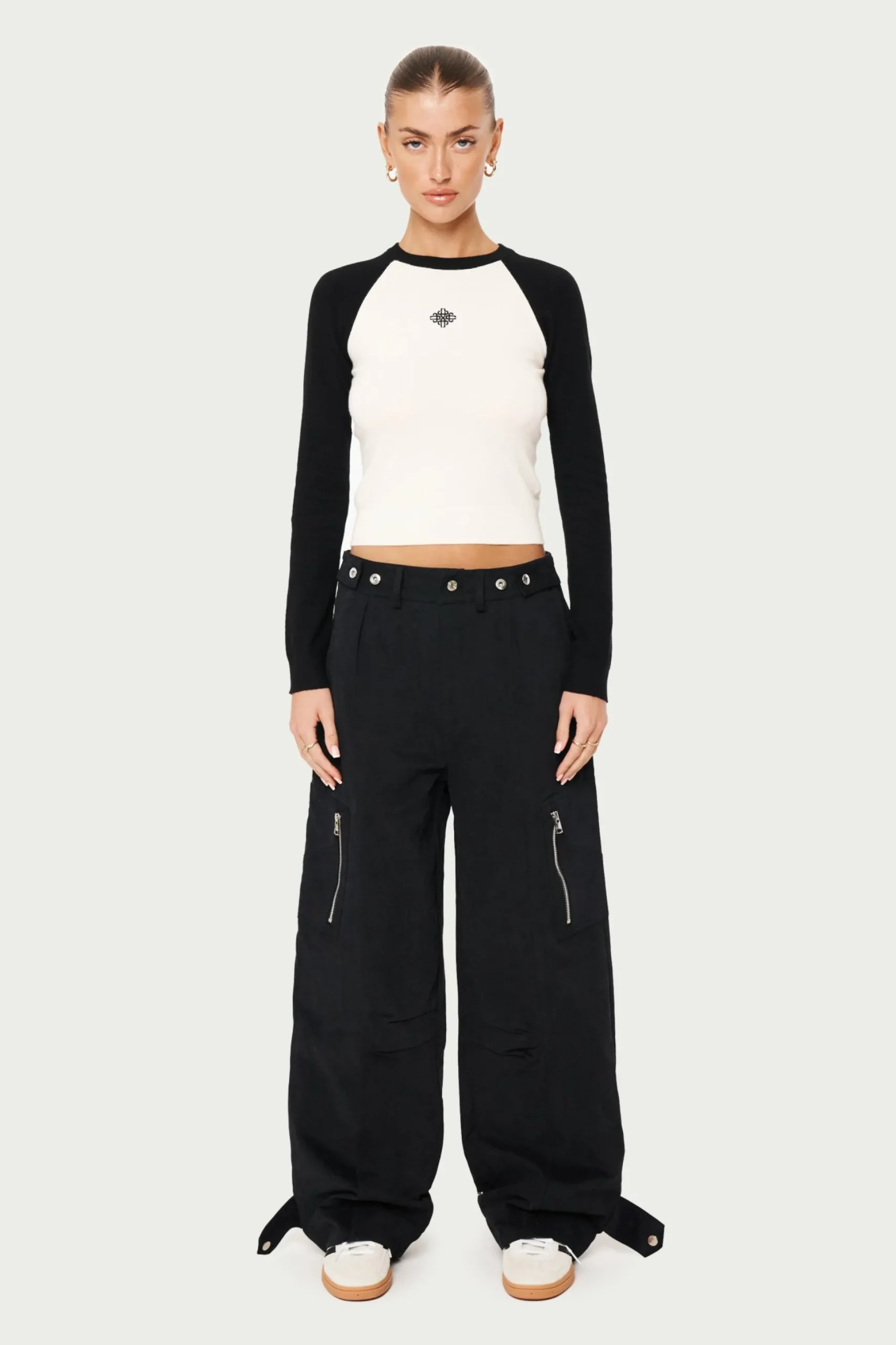 emblem_fine_knitted_long__2.webp The Couture Club Emblem Fine Knitted Long Sleeve Top