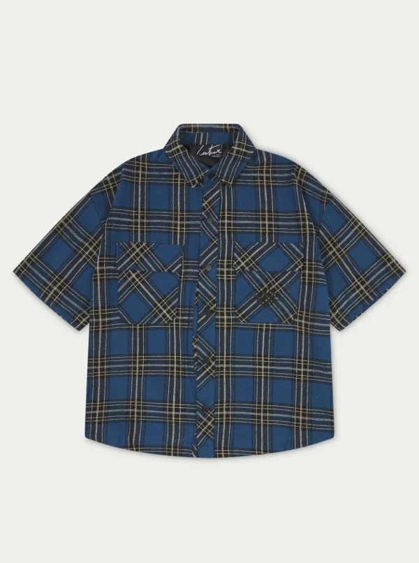 The Couture Club Emblem Flannel Overshirt