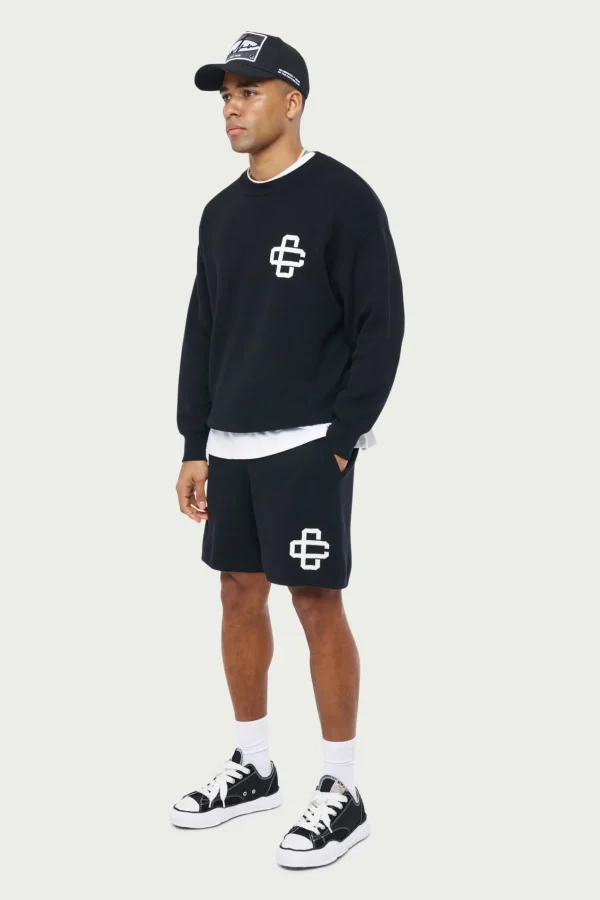 The Couture Club Emblem Knitted Shorts