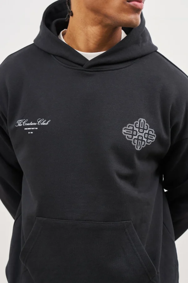 The Couture Club Emblem Outline Hoodie