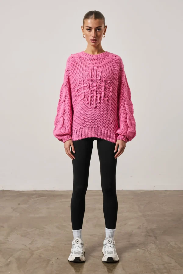 The Couture Club Emblem Oversized Knit Jumper