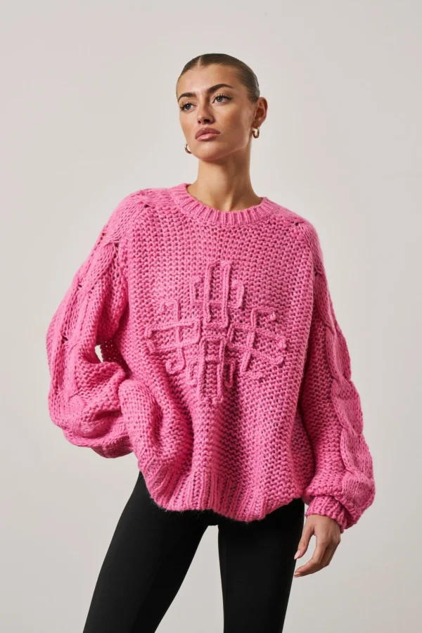 The Couture Club Emblem Oversized Knit Jumper