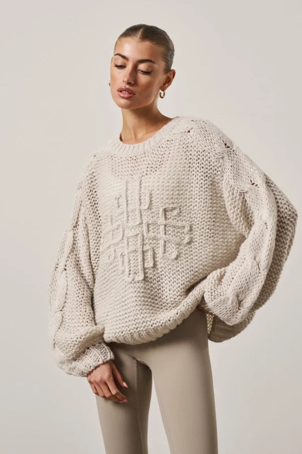 The Couture Club Emblem Oversized Knit Jumper
