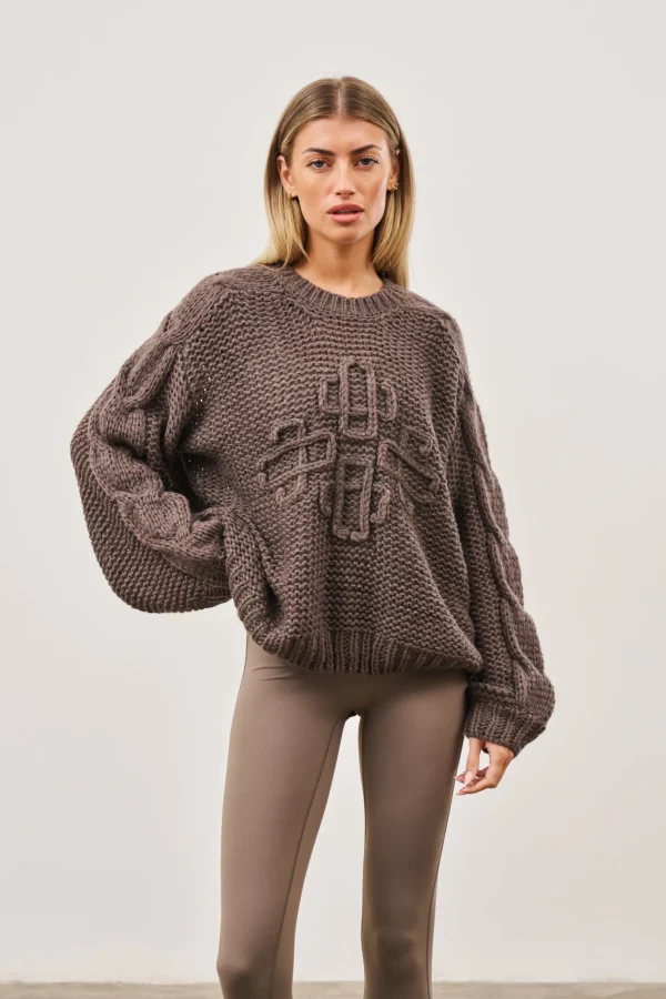 The Couture Club Emblem Oversized Knit Jumper
