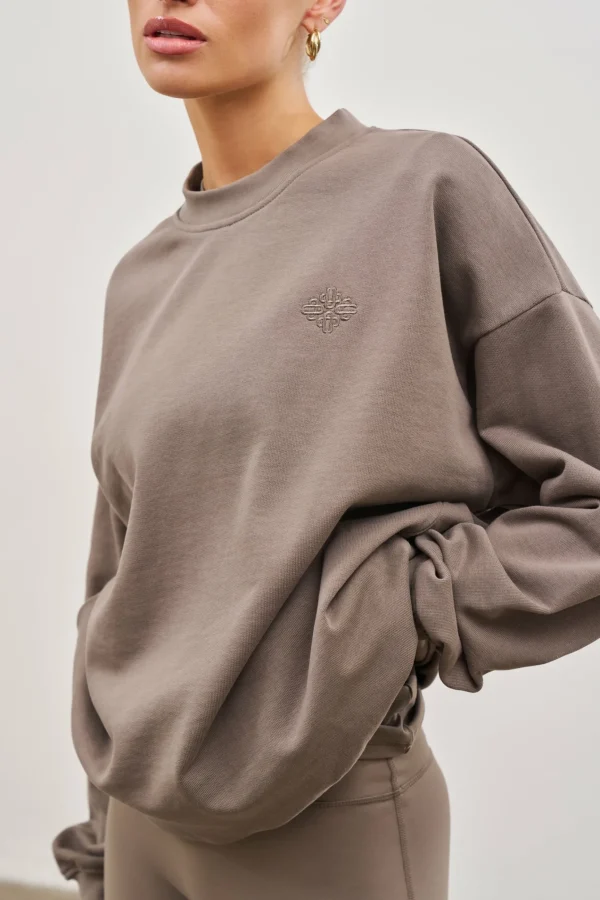 The Couture Club Emblem Oversized Sweatshirt