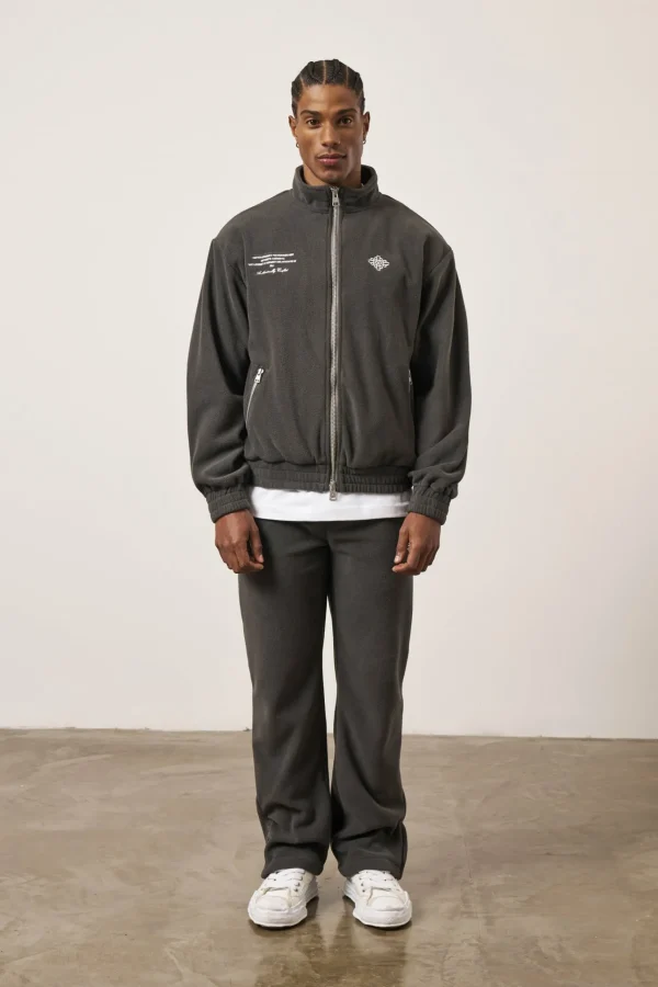 The Couture Club Emblem Polar Fleece Zip Through Jacket