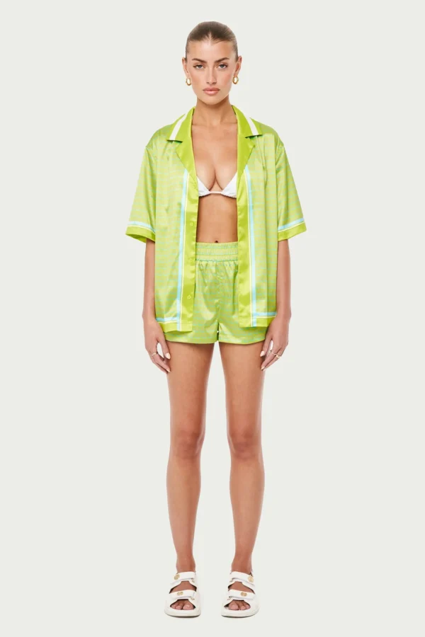 The Couture Club Emblem Printed Resort Shirt