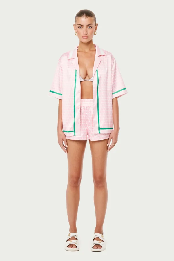 The Couture Club Emblem Printed Resort Shorts