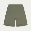 The Couture Club Emblem Sculpting Cycling Short- Khaki
