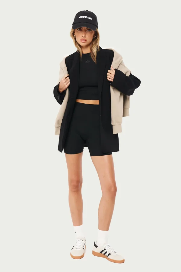 The Couture Club Emblem Sculpting Cycling Short- Black