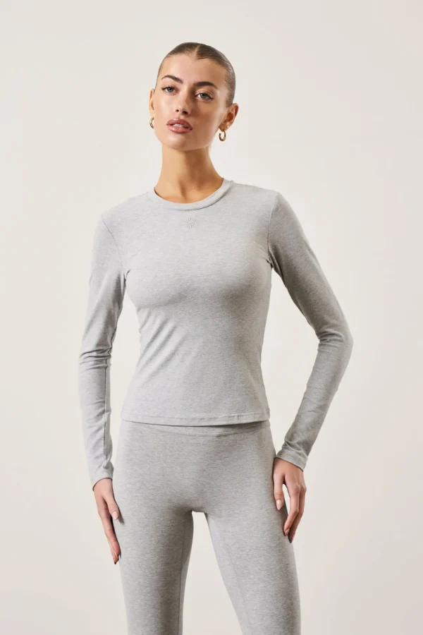The Couture Club Emblem Soft Touch Jersey Long Sleeve Top