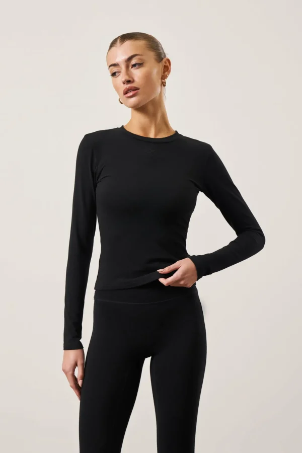 The Couture Club Emblem Soft Touch Jersey Long Sleeve Top