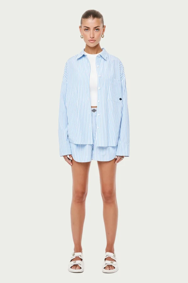 The Couture Club Emblem Stripe Shorts
