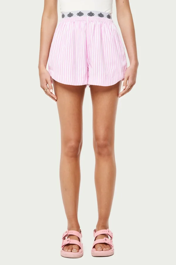 The Couture Club Emblem Stripe Shorts
