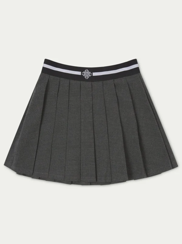 The Couture Club Emblem Waistband Tennis Mini Skirt