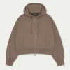 The Couture Club Emblem Zip Through Relaxed Hoodie