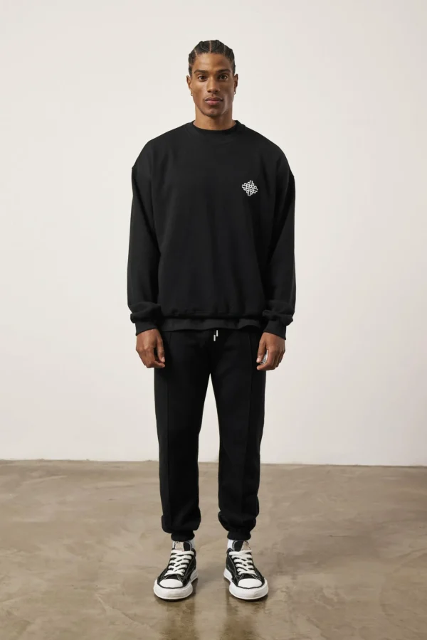 The Couture Club Embroidery Emblem Sweatshirt