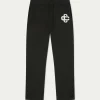 The Couture Club Fluffy Knit Emblem Joggers