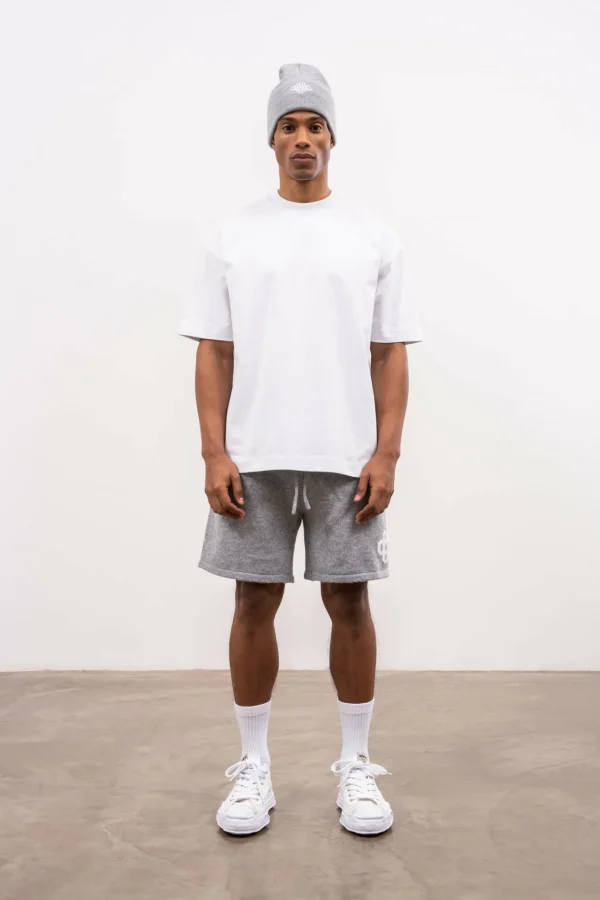 The Couture Club Fluffy Knit Emblem Shorts