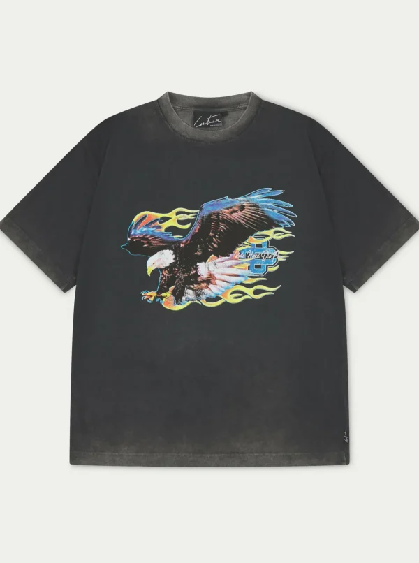 The Couture Club Graphic Flame Vintage T-Shirt