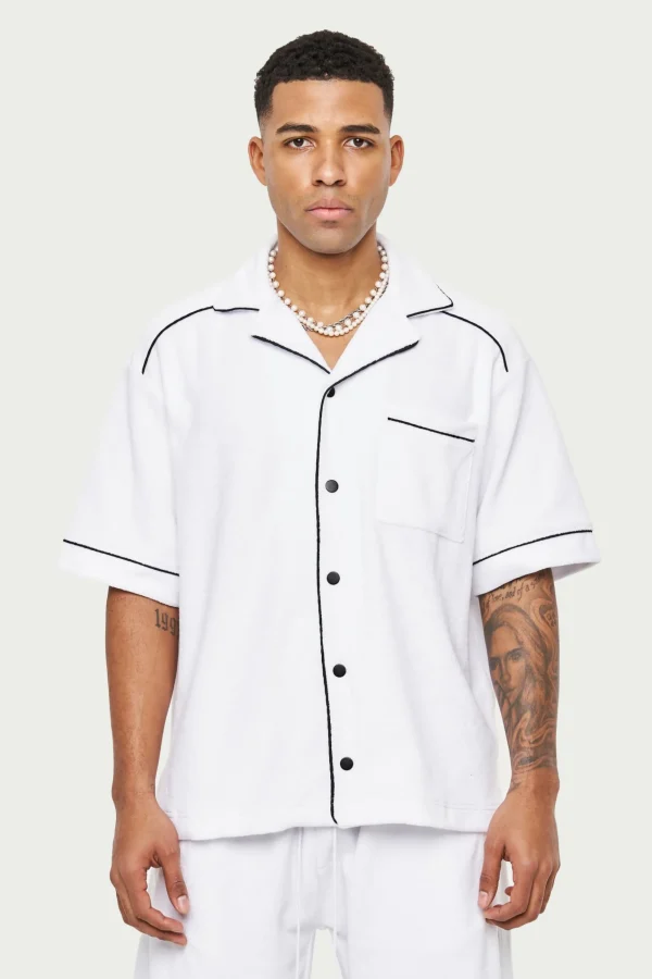 The Couture Club Heavyweight Towelled Revere Shirt