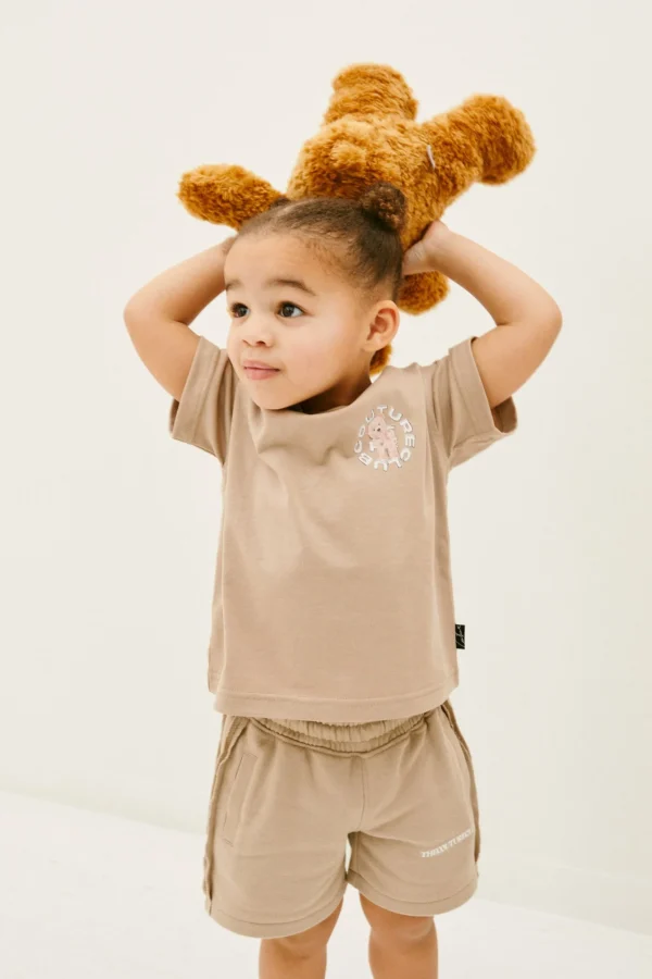 The Couture Club Kids Circle Graphic Teddy T-Shirt
