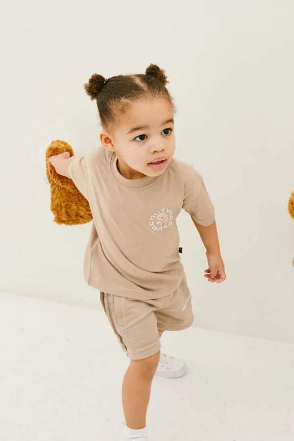The Couture Club Kids Circle Graphic Teddy T-Shirt